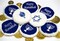 3.5-Inch Large Jewish Symbols Cookie & Cupcake Stencils: Dreidel, Star of David, Menorah | C183 by Designer Stencils |